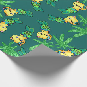 Oerwoud Mermaid Garden Ocean  Cat Cadeaupapier