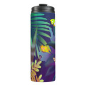 Oerwoud met gele vlinders thermosbeker (Voorkant)