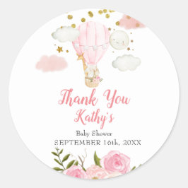 Oerwoud met warme lucht Glitter Ronde Sticker