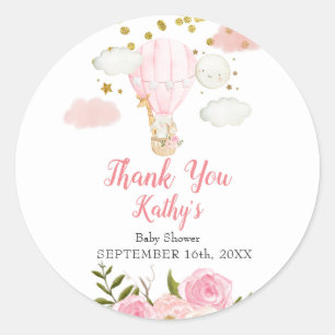 Oerwoud met warme lucht Glitter Ronde Sticker