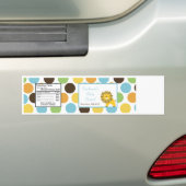 Oerwoud met waterflesetiket King Lion Safari Zoo Bumpersticker (Op auto)