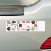 Oerwoud met waterflesetiket koningin Tiger Safari  Bumpersticker (Op auto)