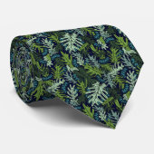 Oerwoud Mitochondria over zwart Stropdas (Opgerold)