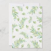 Oerwoud Monkey Birthday Party Invite Safari Invite Kaart (Achterkant)