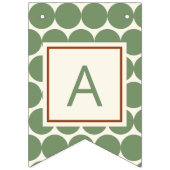 Oerwoud Monkey Happy Birthday Green Birthday Party Vlaggetjes (Derde vlag)