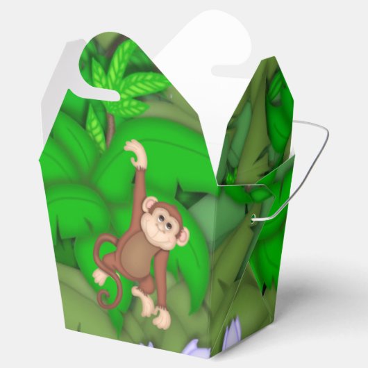 Oerwoud Monkey Verjaardagsfeestje Favor Box Bedankdoosjes (Geopend)