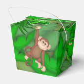 Oerwoud Monkey Verjaardagsfeestje Favor Box Bedankdoosjes (Achterkant)