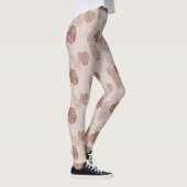 Oerwoud Monstera Mocha Mousse Beige Leggings (Rechts)