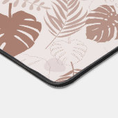 Oerwoud Monstera Mocha Mousse Beige Preppy Monogra Bureaumat (Hoek)
