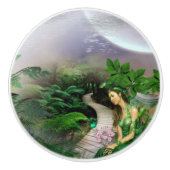 Oerwoud Moon Keramische Knop (Voorkant)