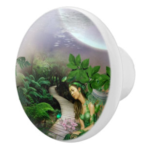 Oerwoud Moon Keramische Knop
