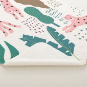 Oerwoud naadloos patroon sherpa deken (3/4)