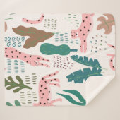 Oerwoud naadloos patroon sherpa deken (Voorkant (horizontaal))