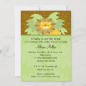 Oerwoud Neutraal Baby shower Uitnodiging (Voorkant)