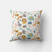 Oerwoud Nursery Animals Kinder Babys Cute Girls Bo Kussen (Achterkant)