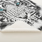 Oerwoud Nursery Bengal Tiger Blue Eyes Pattern Sherpa Deken (3/4)