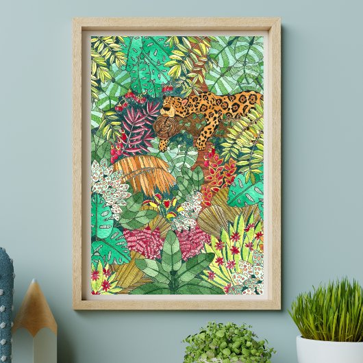 Oerwoud Nursery Decor Poster