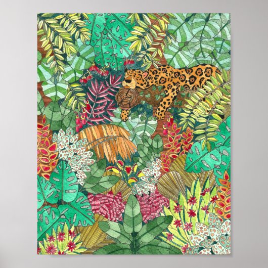 Oerwoud Nursery Decor Poster (Voorkant)