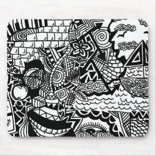 Oerwoud Ocean Doodle Mousepad Muismat