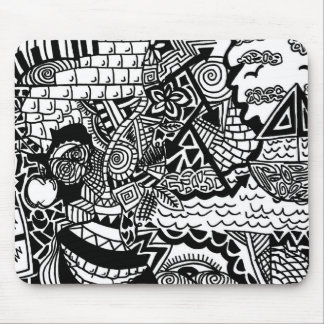 Oerwoud Ocean Doodle Mousepad Muismat