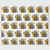 Oerwoud- of dierentuin cadeaupapier (Vlak)