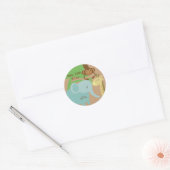 Oerwoud of Zoo Stickers voor baby shower geschenkz (Envelop)