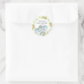 Oerwoud olifant Baby shower dank u gunst Ronde Sticker (Tas)