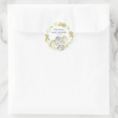 Oerwoud olifant Baby shower dank u gunst Ronde Sticker (Tas)