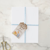 Oerwoud Olifant Baby shower Dank u Labels Cadeaulabel (Met Touw)