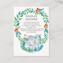 Oerwoud Olifant Baby shower Gift Display Douche