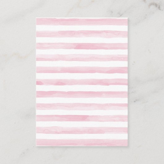 Oerwoud Olifant Baby shower Gift Display Douche Informatiekaartje (Achterkant)