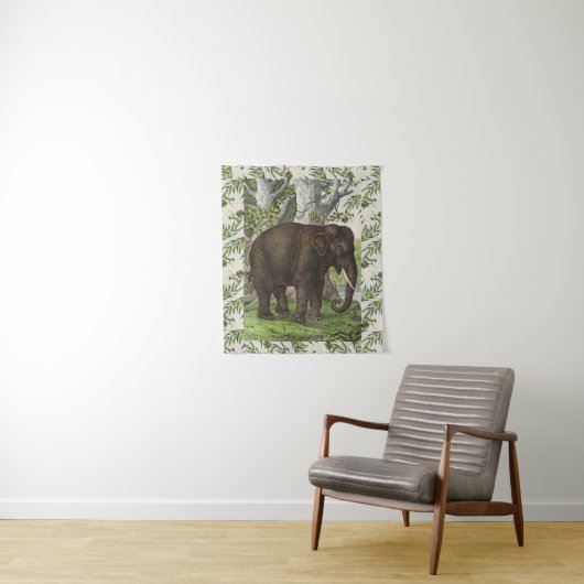 Oerwoud olifant Wandkleed (In situ)