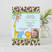 Oerwoud op zaterdag Uitnodigingen (Staand voorkant)