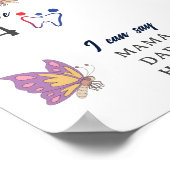 Oerwoud over de regenboog 1e jaar mijlpaal Poster (Hoek)