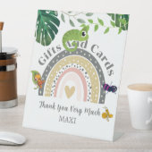 Oerwoud over de regenboog Baby shower geschenken & Reclamebord Met Voetstuk (Insitu)