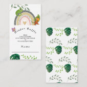 Oerwoud over het Baby shower van de Regen Informatiekaartje (Voorkant / Achterkant)