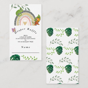 Oerwoud over het Baby shower van de Regen Informatiekaartje