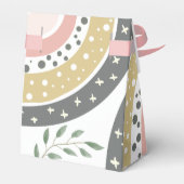 Oerwoud over het Regenboog Baby shower Dank u Bedankdoosjes (Achterkant)