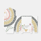 Oerwoud over het Regenboog Baby shower Dank u Bedankdoosjes (Uitgevouwen)