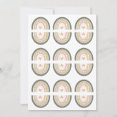 Oerwoud over het regenboogBaby shower Kaart (Achterkant)