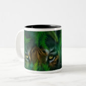 Oerwoud Oyes - Mok Panther & Tiger Art (Voorkant links)