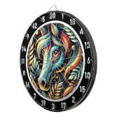 Oerwoud paardenkamer accent dartbord (Voorkant Rechts)