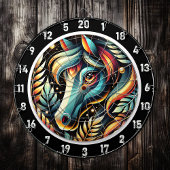 Oerwoud paardenkamer accent dartbord