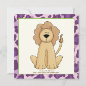 Oerwoud paarse safari kaart (Achterkant)