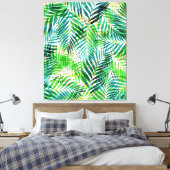 Oerwoud Palm Canvas Afdruk (Insitu (Slaapkamer))