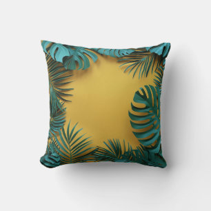 Oerwoud Palm Leaf Botanische Print Kussen