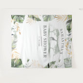 Oerwoud Palm Leaves Giraffe Baby shower Backdrop Wandkleed (Voorkant (horizontaal))