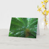 Oerwoud Palm Wenskaart Kaart (Gele Bloem)