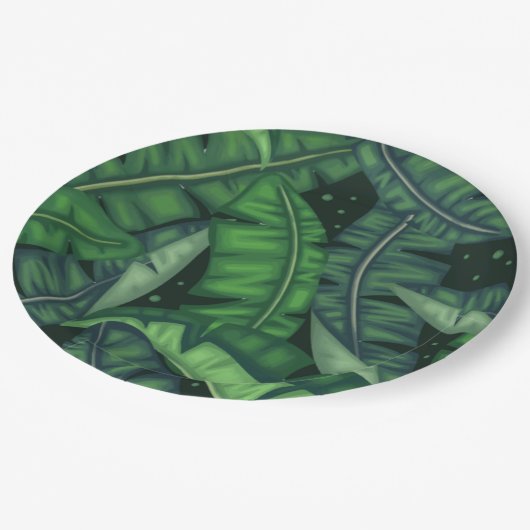 Oerwoud Palms Papieren Bordje (Gekanteld)