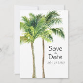 Oerwoud palmwaterverf tropisch (Achterkant)